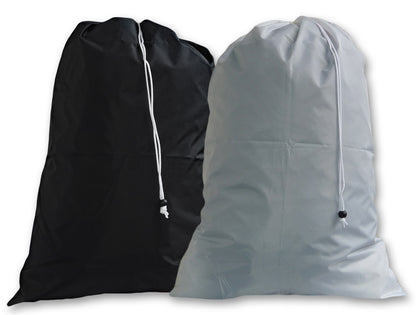 Extra Large Laundry Bags, Black-Silver Twin Pack