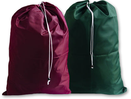 2 Pack, Extra Large Laundry Bags, Burgundy, Green