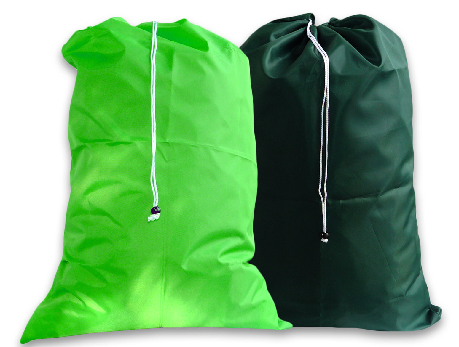 2 Pack, Extra Large Laundry Bags, Fluorescent Lime Green, Green