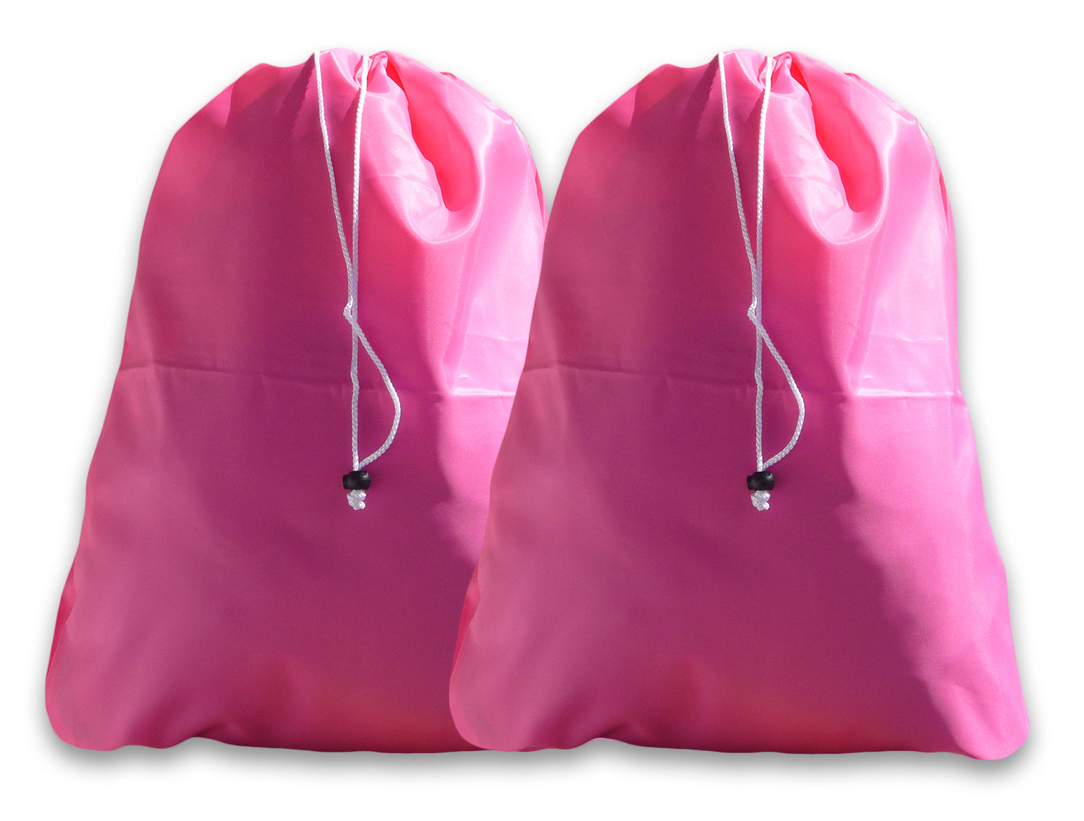 Extra Large Neon Pink Laundry Bag, Twin Pack