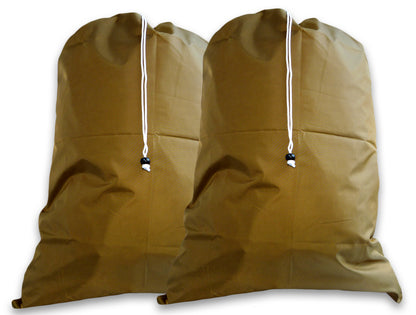 Extra Large Laundry Bags, Gold, 2 Pack