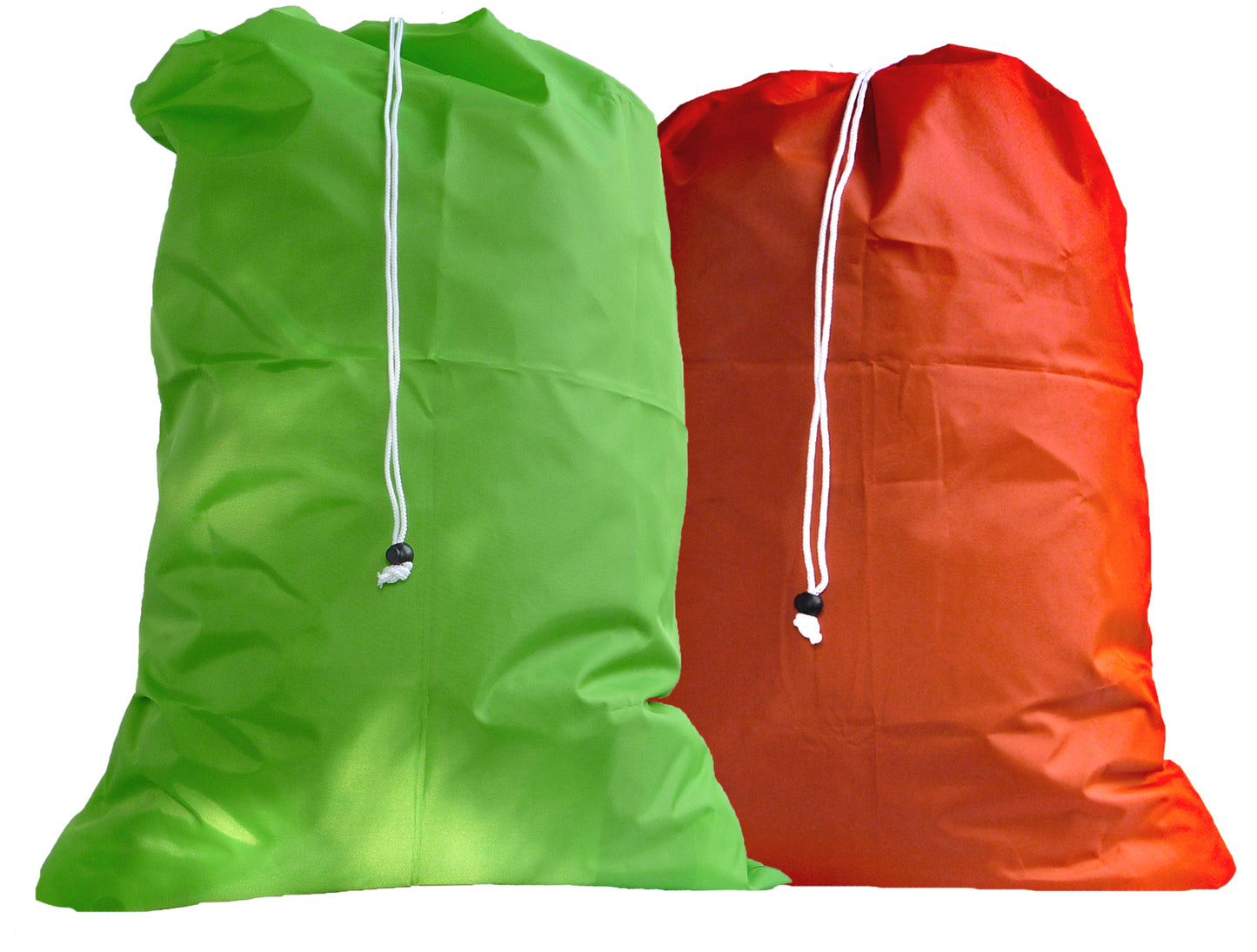 Twin Pack, Extra Large Laundry Bags, Lime Green, Orange
