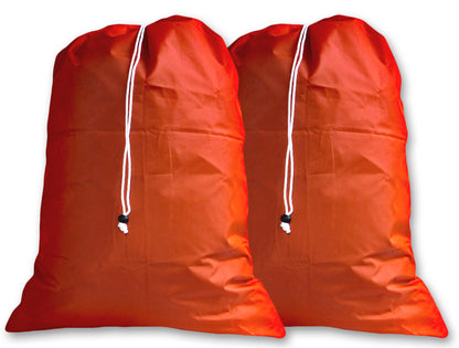 Extra Large Orange Laundry Bag Twin Pack