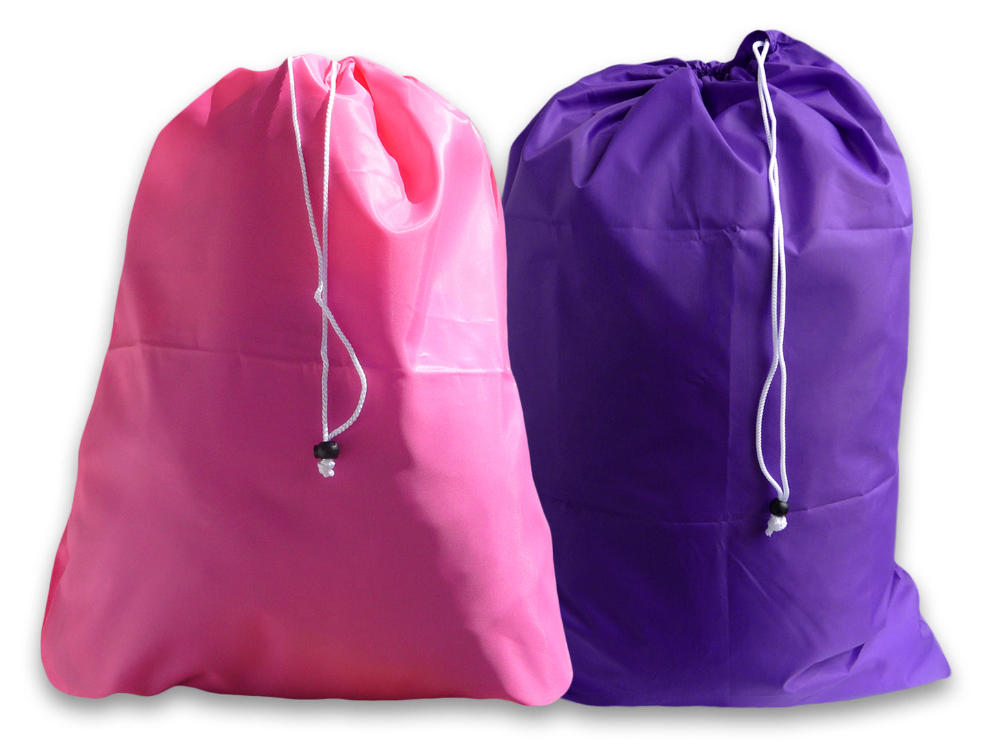 Extra Large Laundry Bags, Neon Pink, Purple, 2 Pack