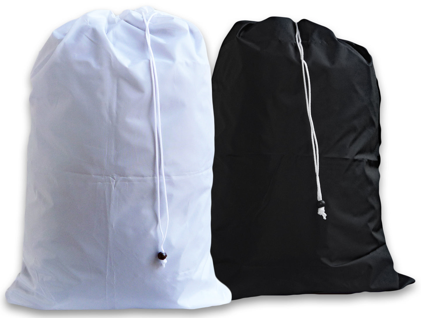 2 Pack, Extra Large Laundry Bags, White, Black