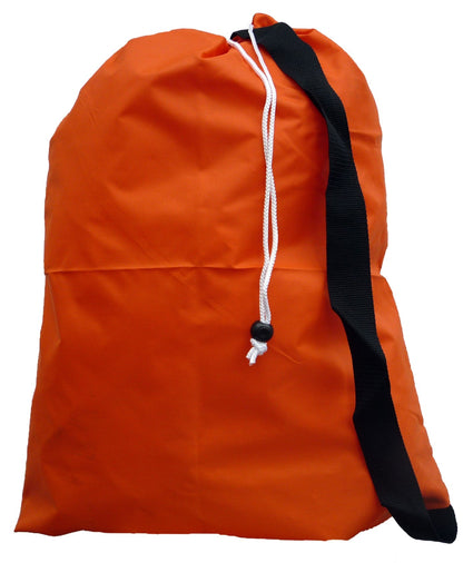 Large Laundry Bag with Strap, Orange